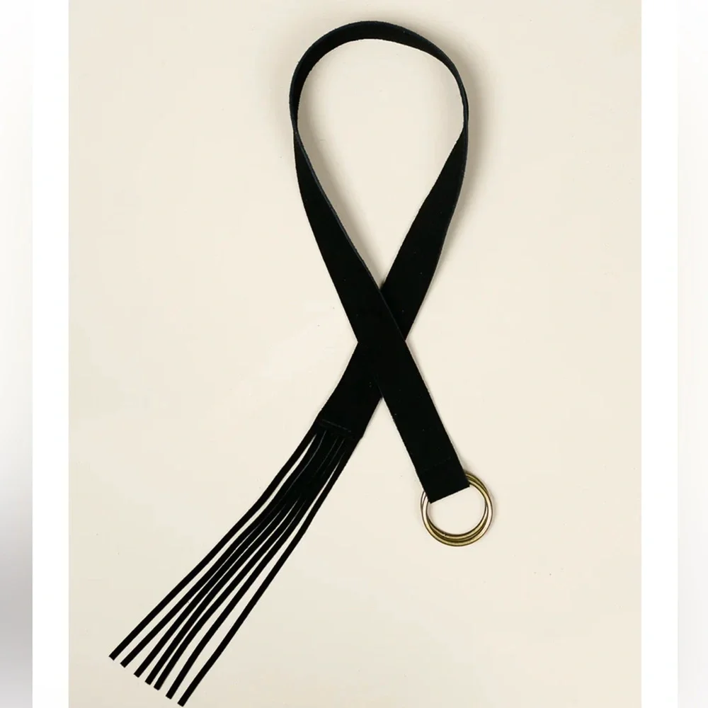 JOYFOLIE GIRL KIDS NEW SARA LEATHER BELT IN BLACK